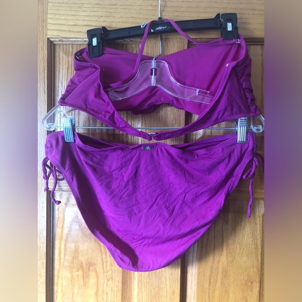 Women Two Piece Fushsia Bikini Set - Picture 2 of 5